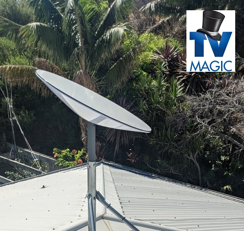 Starlink installation on a tin roof