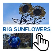 The Big Sunflowers Button