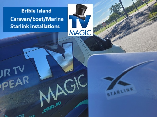 Bribie Island caravan boat marine starlink installations