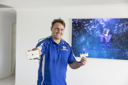 Tech holding two TV points