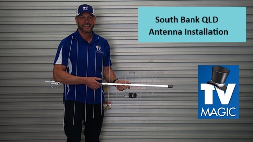 South Bank QLD Antenna installation