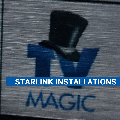 Caption "Starlink Installation" TV Magic logo