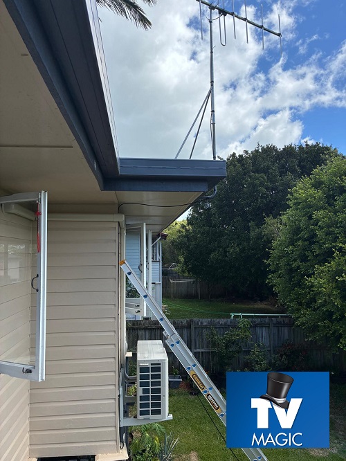 TV antenna installed by TV Magic in Greenbank QLD.