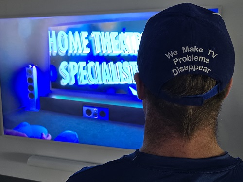 Technician looking at a screen