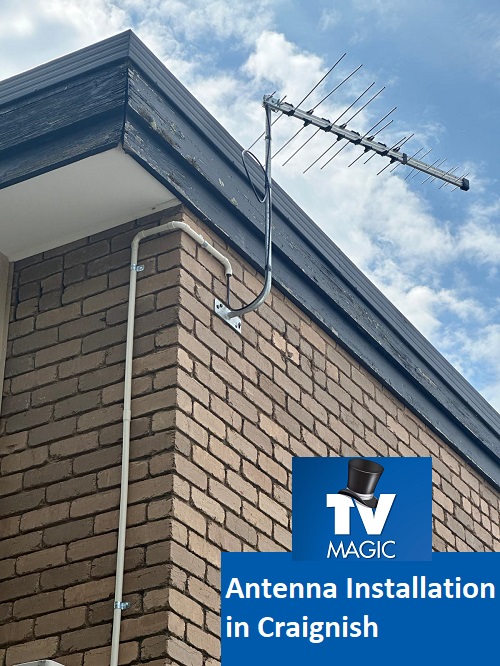 Antenna installed by technician - Brendan. 