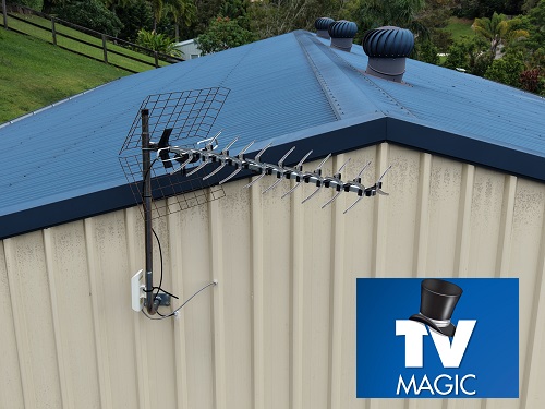 Reception repair job by TV Magic in Kensington QLD