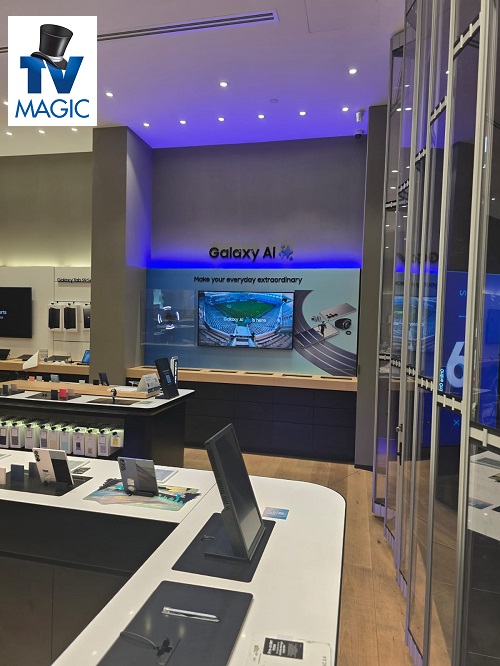A Commercial AV setup in a retail space