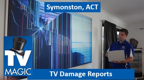 Symonston ACT TV Damage Reports
