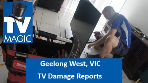 Geelong West VIC TV Damage Reports