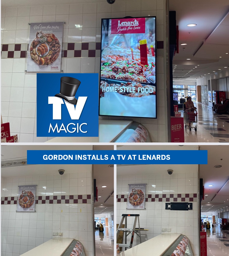 Gordon Tidy TV job at lenards