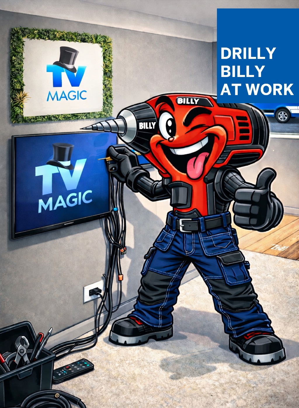 DRILLY BILLY AT WORK