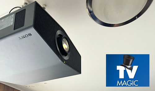 Projector post lamp replacement by TV Magic.