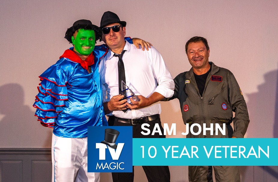 MOVIE MAGIC AWARDS sam john 10 year veteran