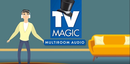 an animation of multi-room audio