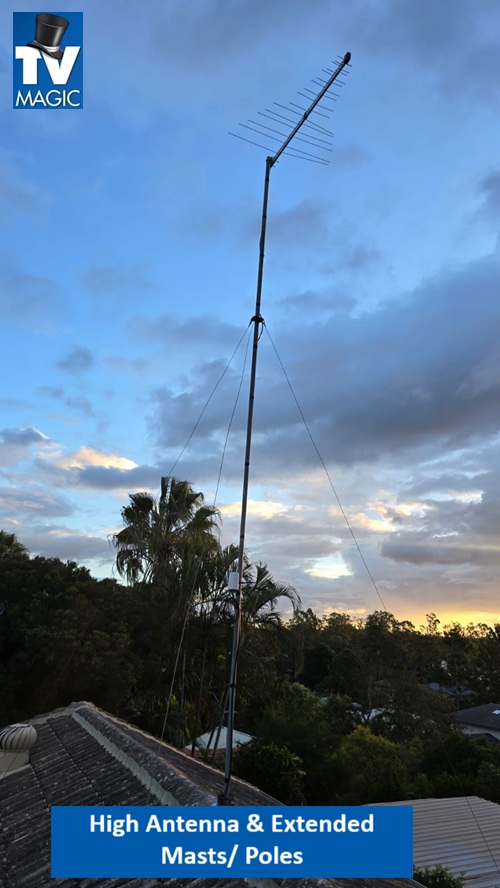 Hahndorf SA High Antenna and Exteded Masts poles
