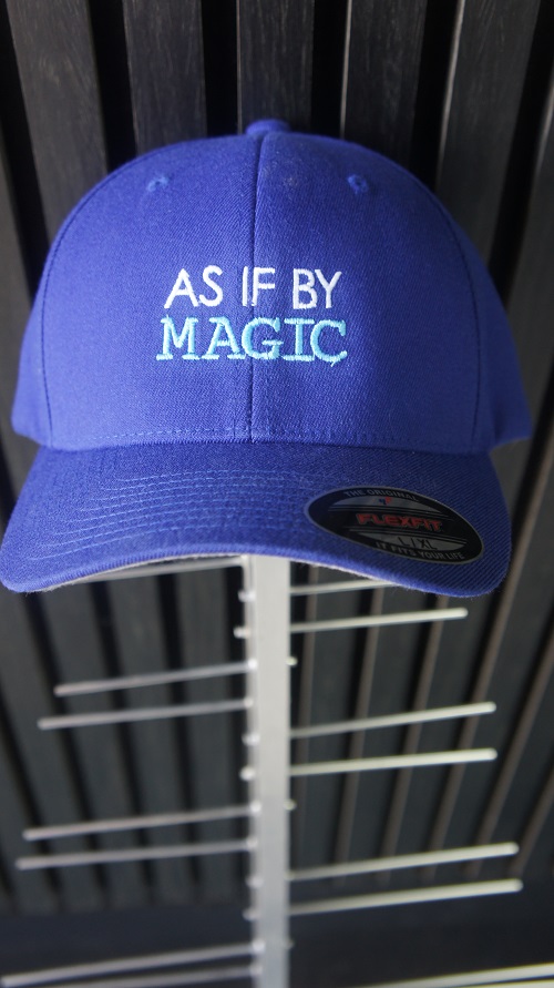 Close up of an antenna with a TV Magic cap on top that says "As if by magic"
