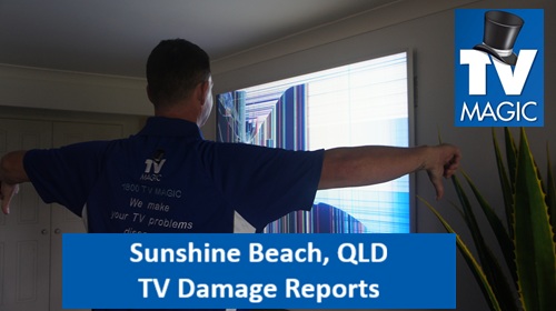 Sunshine Beach QLD TV Damage Reports