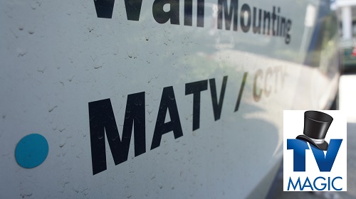 a close up of services on the side of the van