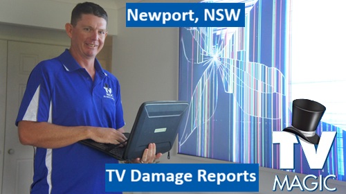 Newport NSW TV Damage Reports