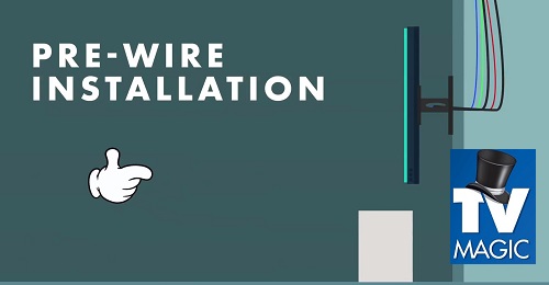 an image of TV pre-wiring with TV Magic logo