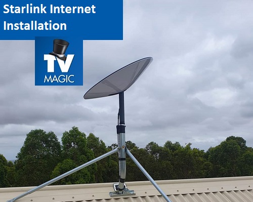 A Starlink installation performed by TV Magic. 
