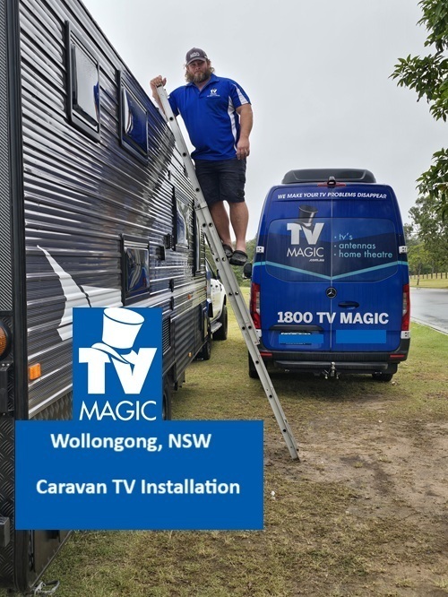 Wollongong NSW Caravan TV Installation 1