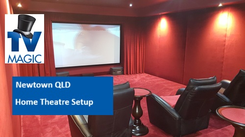 Newtown QLD home theatre setup
