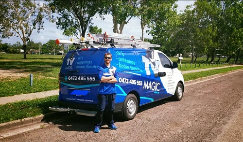 Technician - Gordon's TV Magic van.