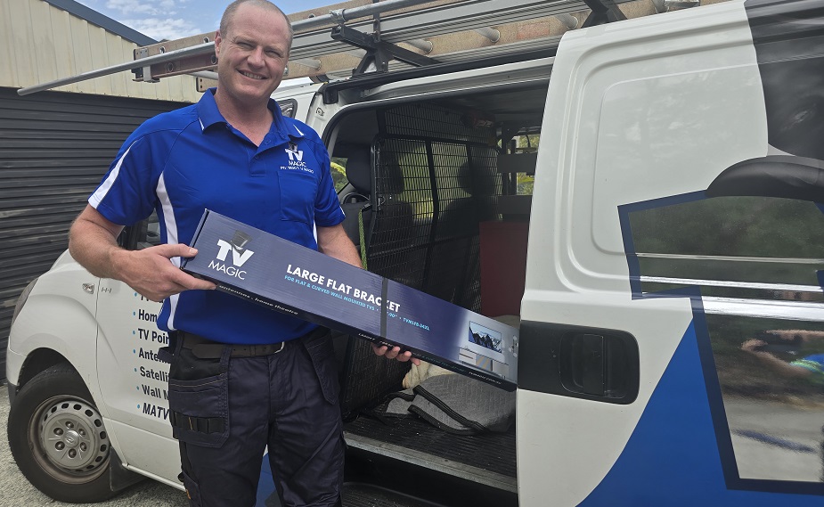 Ben with Branded Wall Bracket2