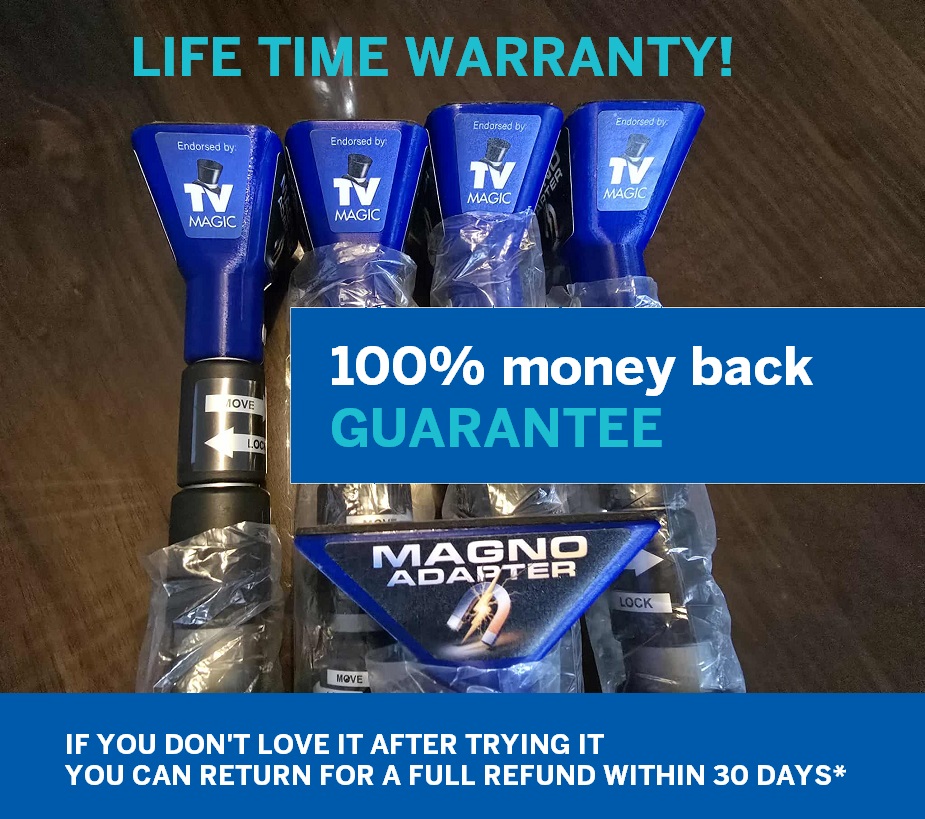 LIFE TIME WARRANTY MAGNO ADAPTER