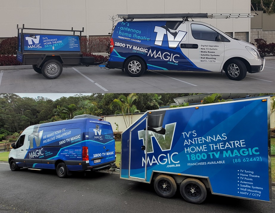 TV Magic van and Trailer