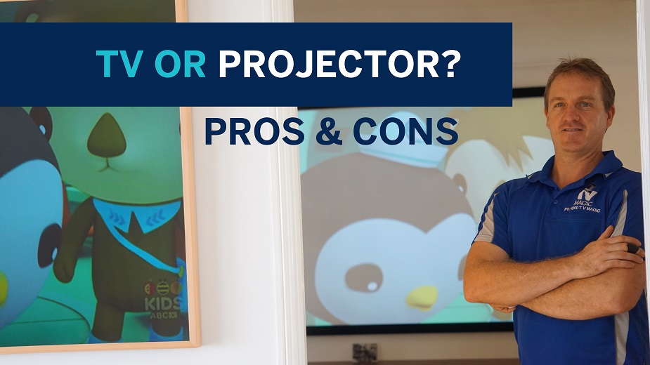 PROJECTOR VS TV SCREEN