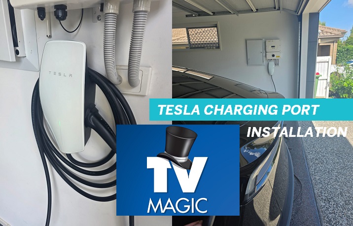 tESLA CHARGING PORT INSTALLATION