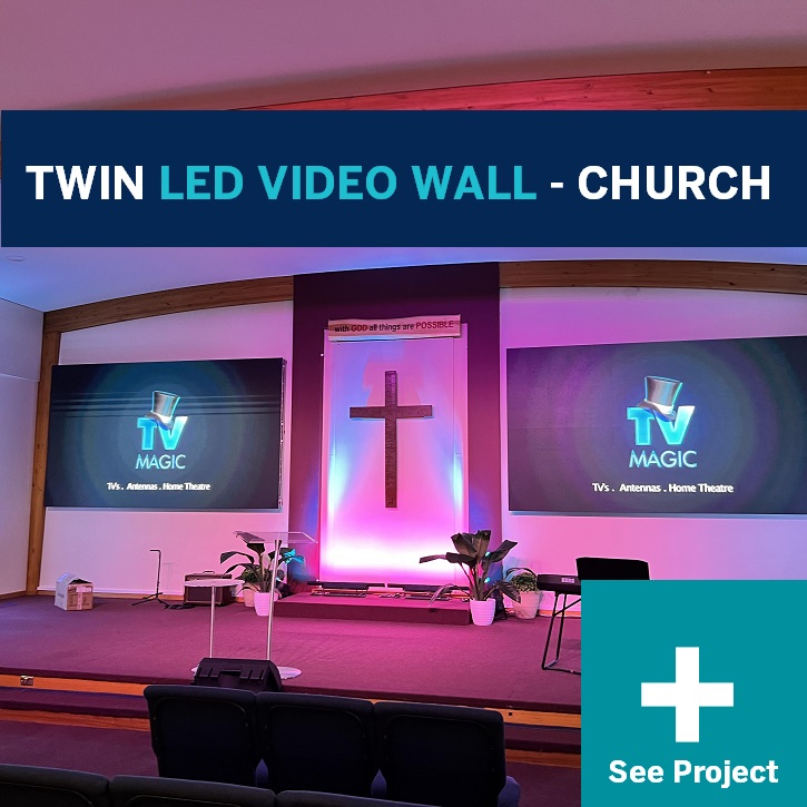 twin led video wall