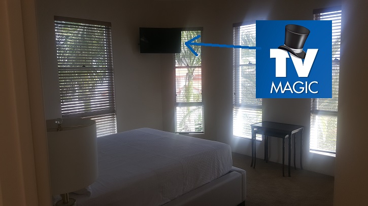 corner mounted tv bright room 2025