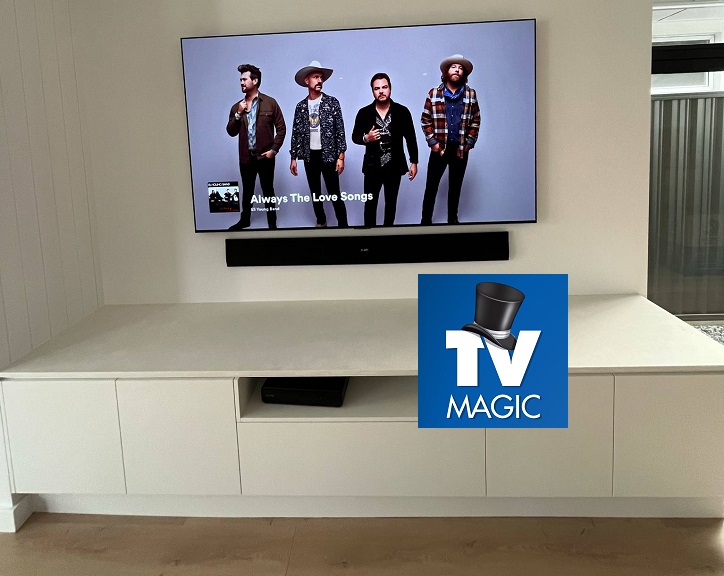 floating soundbar 2025 white cabinet